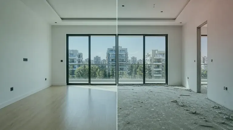 Yeni Teslim Daire Temizliği öncesi ve sonrası